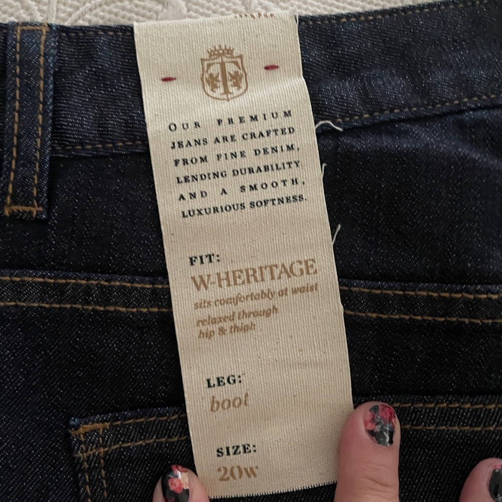 Talbots Heritage Denim Boot Cut Jeans